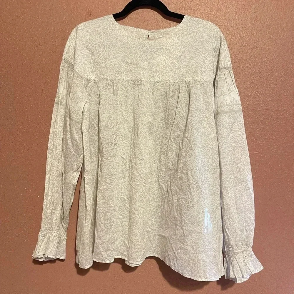 Anna‎ Sui X Uniqlo Cotton Boho Peasant Shirt XL